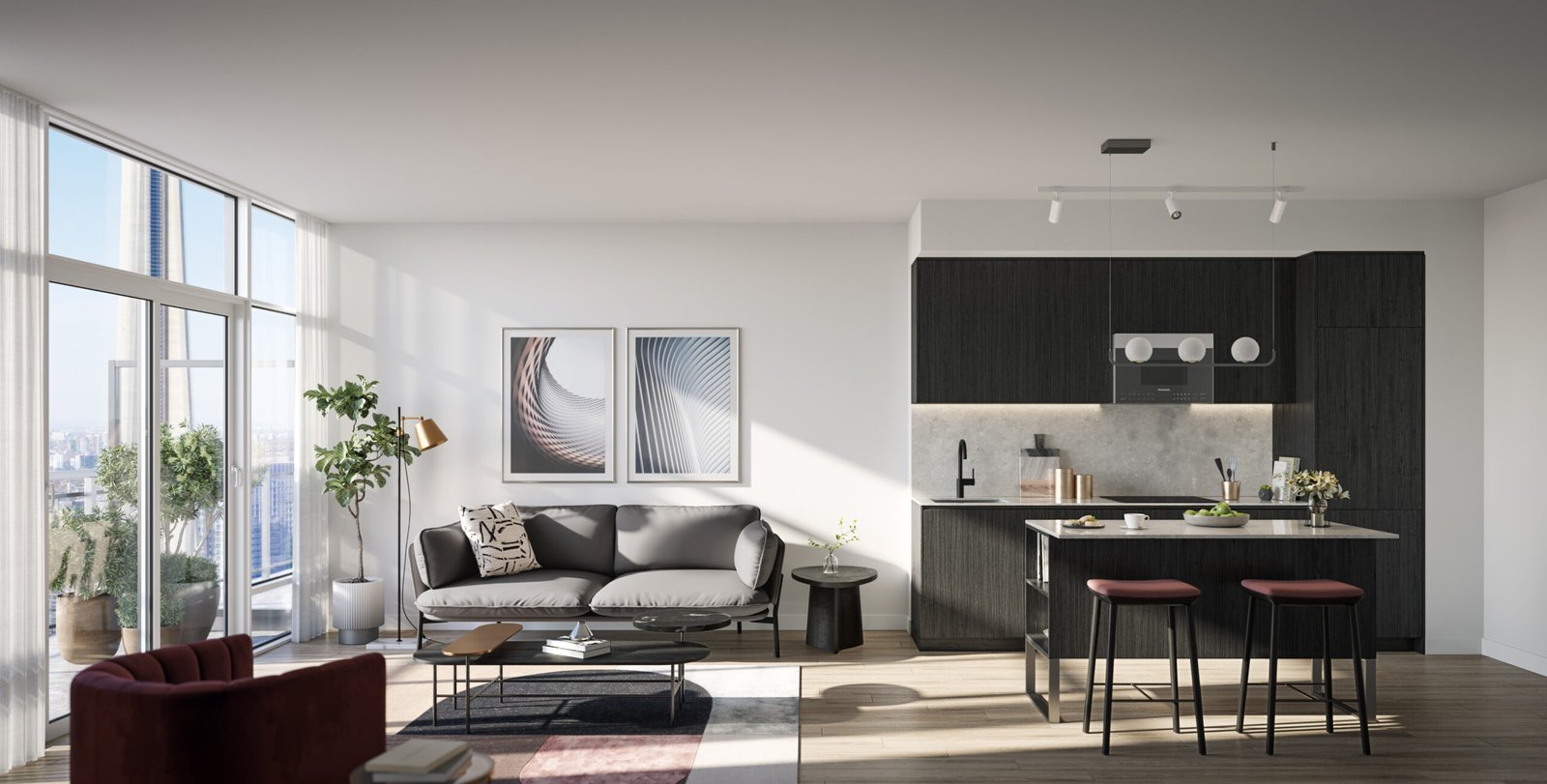 Kitchen-Light-Palette Q TOWER CONDOS