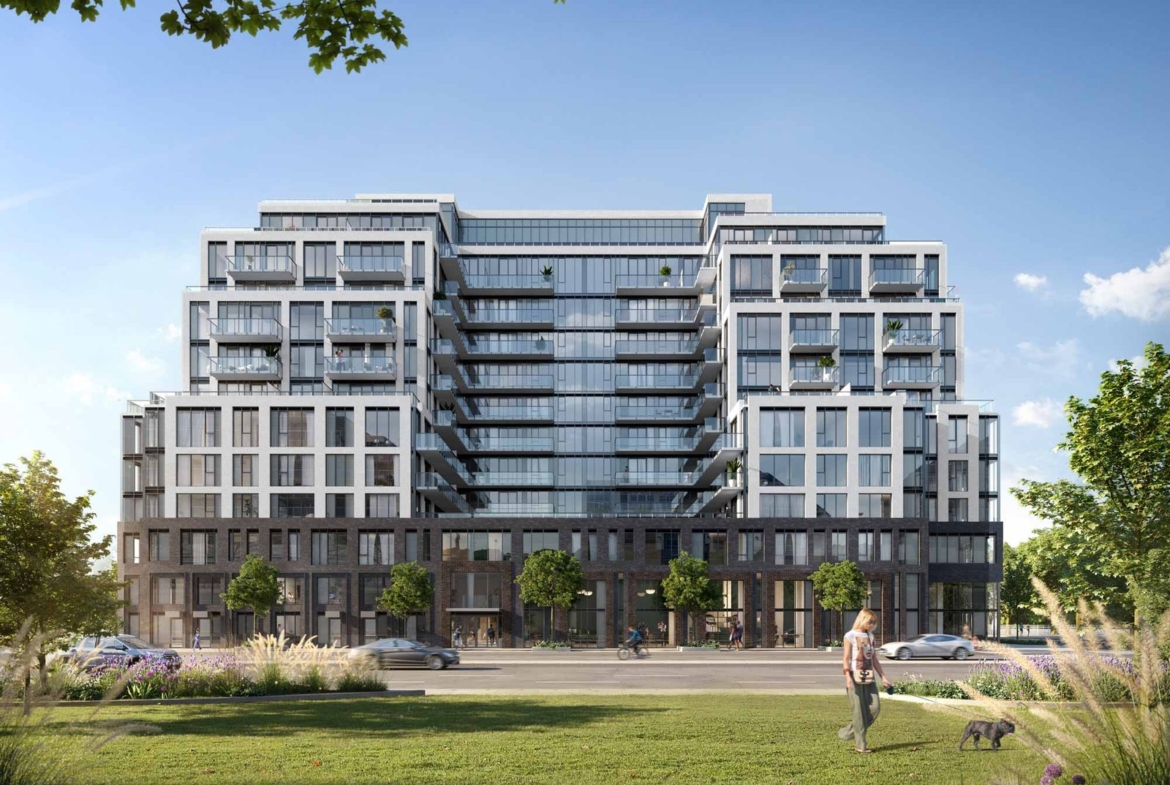 An artist's rendering of new homes in Toronto.