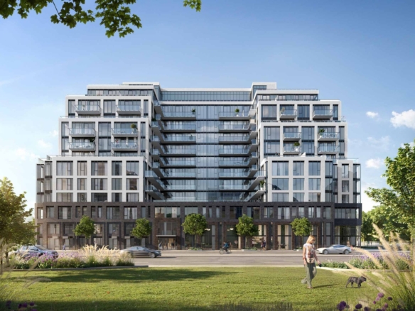 An artist's rendering of new homes in Toronto.