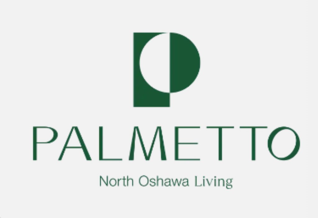 Logo of "Gagan Bector Palmetto North Oshawa" featuring a stylized green letter "P" above the word "Palmetto" in bold, with "North Oshawa Living
