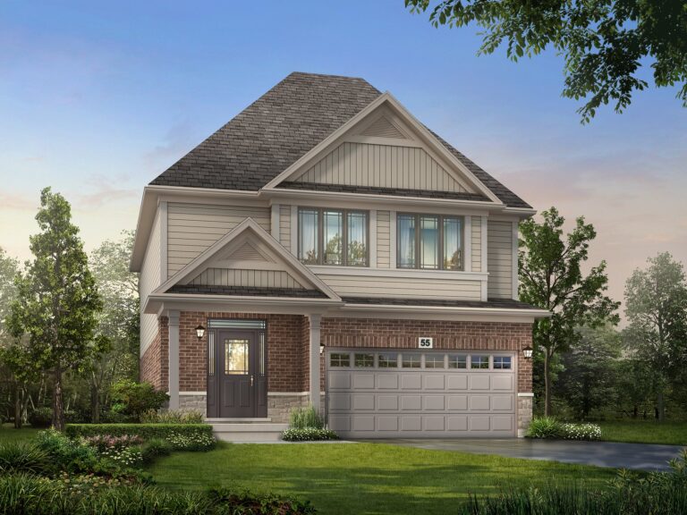 Discover this stunning two-story house with a brick and siding exterior, gray shingle roof, and a spacious double garage. Nestled amidst lush lawns and trees under a clear sky, it’s one of Gagan Bector' finest new homes in Beamsville, offering both elegance and tranquility.