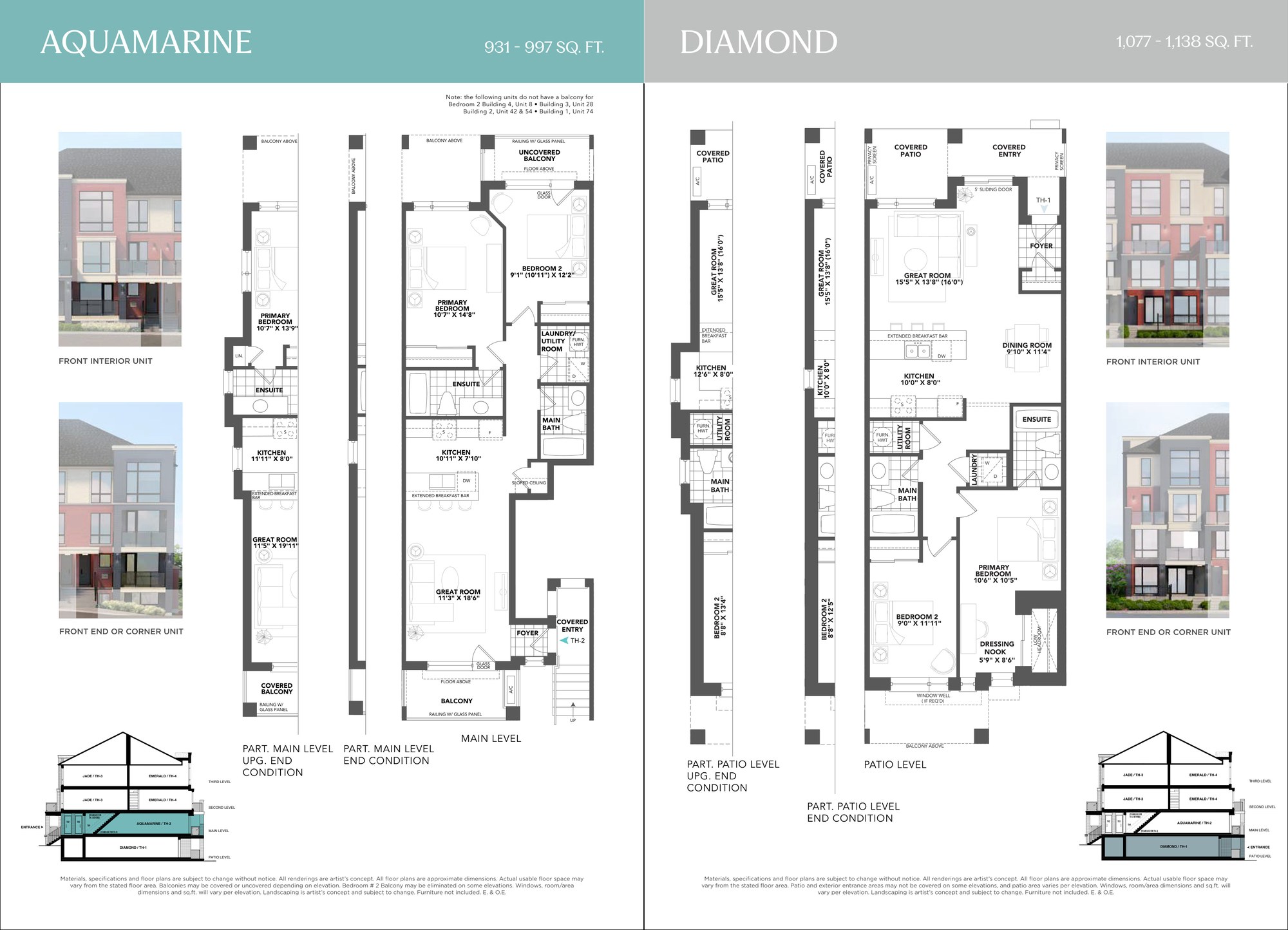 Countryside Urban Towns Official Architectural Floor Plans Lower and Ground Levels