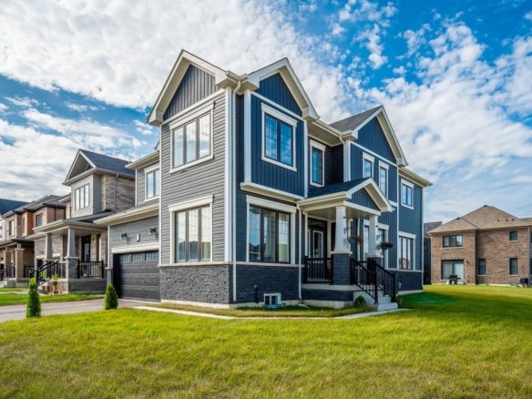 Empire Calderwood master-planned community streetscape architectural rendering in Thorold Niagara Region