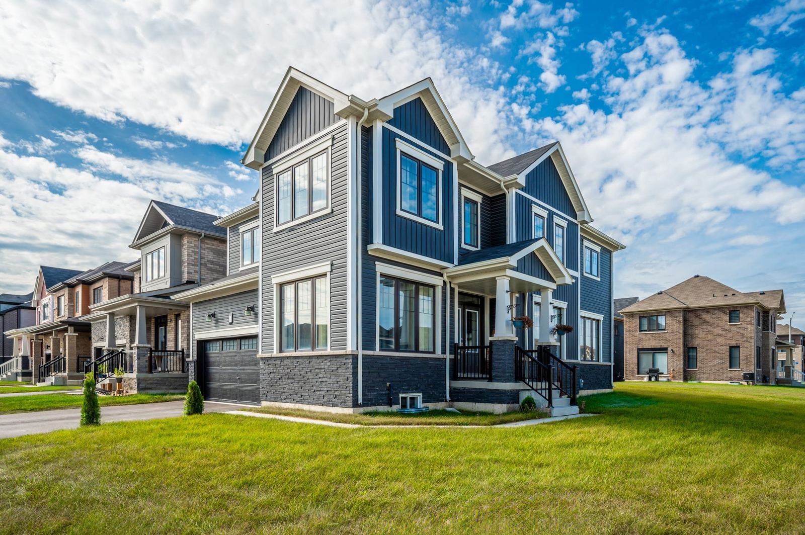 Empire Calderwood master-planned community streetscape architectural rendering in Thorold Niagara Region