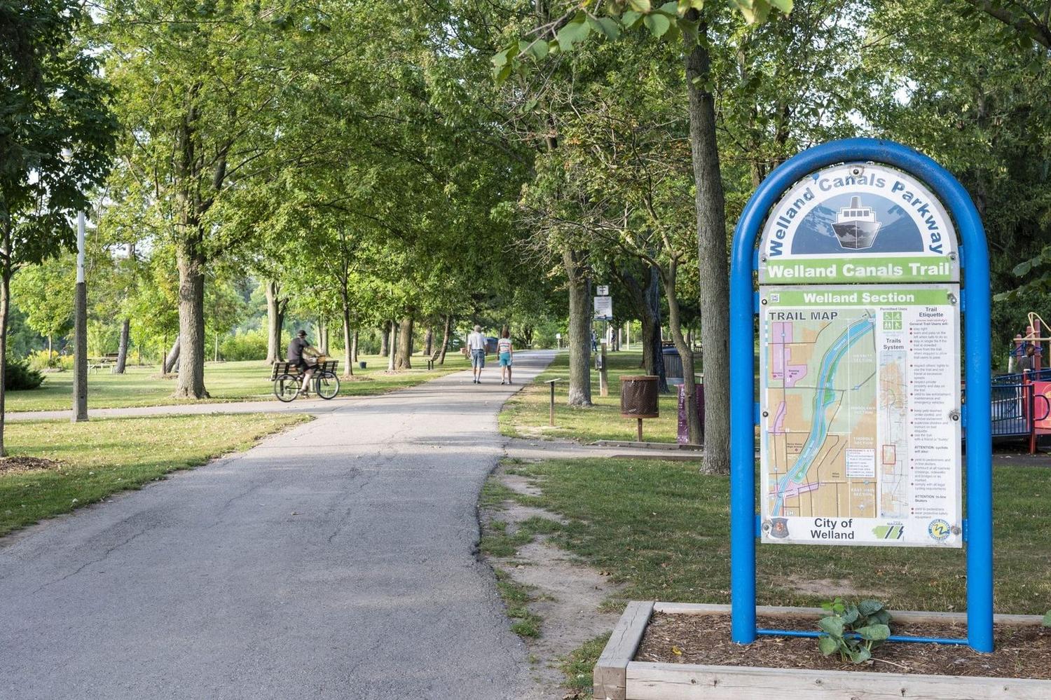 Scenic natural trails, conservation green spaces, and neighbourhood parks in Thorold near Empire Calderwood