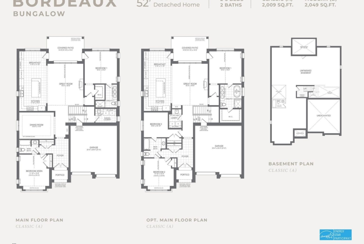 Architectural layout and floor plan schematic for The Bordeaux Bungalow at Empire St Davids Collection