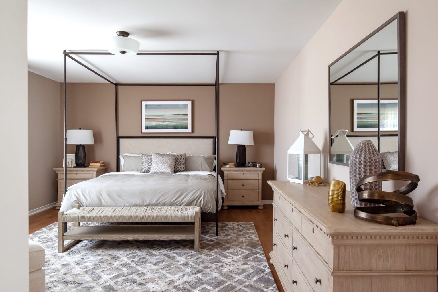 Inviting primary bedroom suite with walk-in closet and ensuite bathroom at Empire Wyndfield