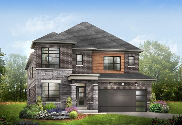 Craftsman exterior elevation B for The Kingston detached home at Empire Wyndfield
