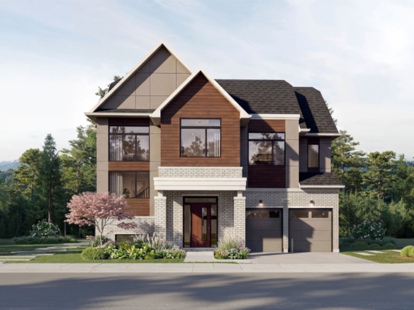 Five Oaks Oakville by Caivan Communities - 50ft Sandhill Single Detached Home Exterior at 1303 Dundas St W