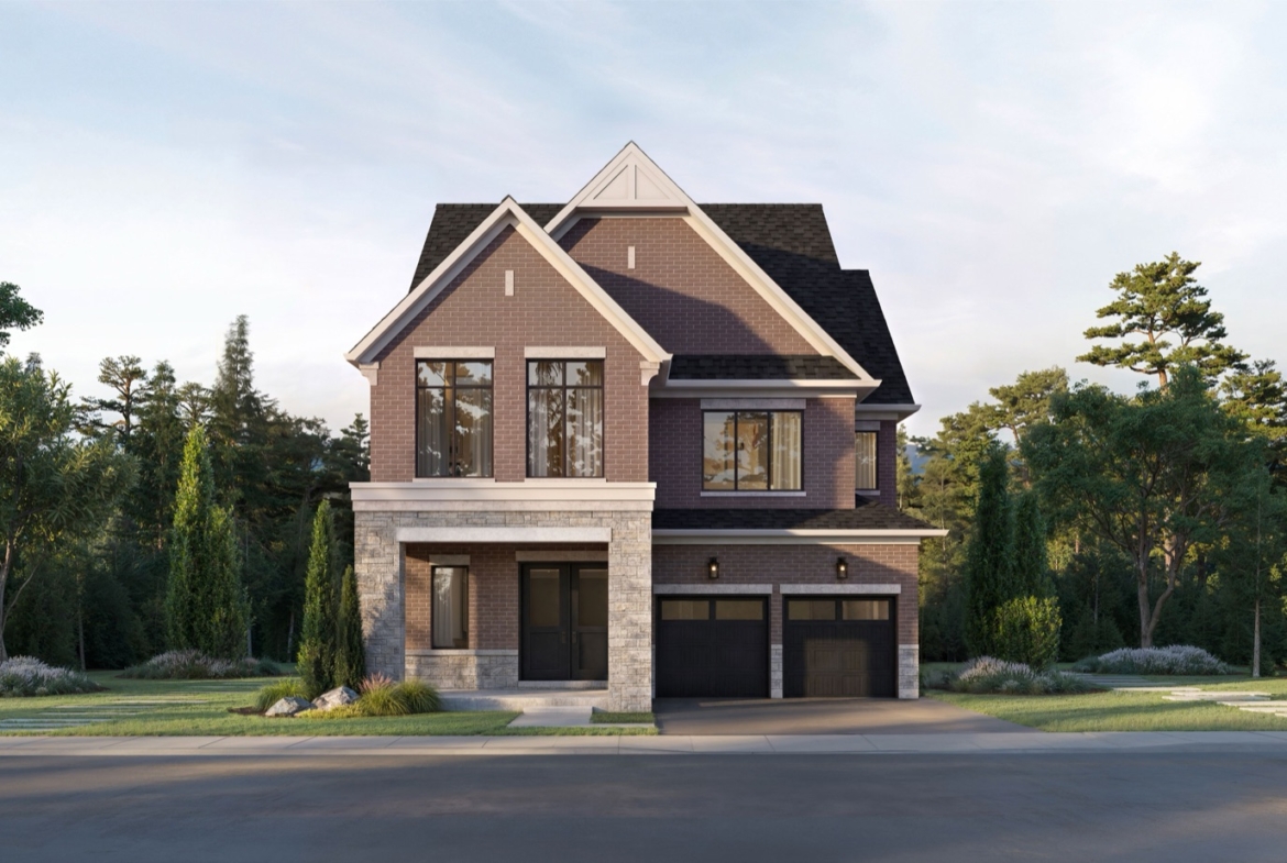 Five Oaks Oakville 42ft Collection The Merlin Single Detached Home Rendering by Caivan
