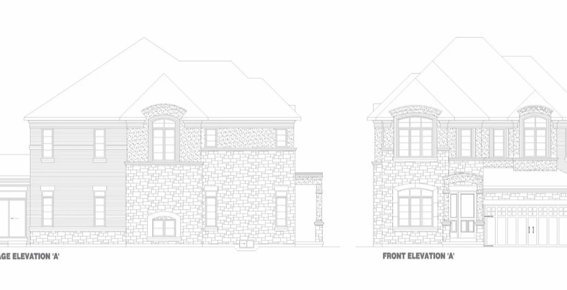 Ivy Rouge Oakville by Rosehaven Homes - 41ft Castlebrook Corner Single Detached Rendering