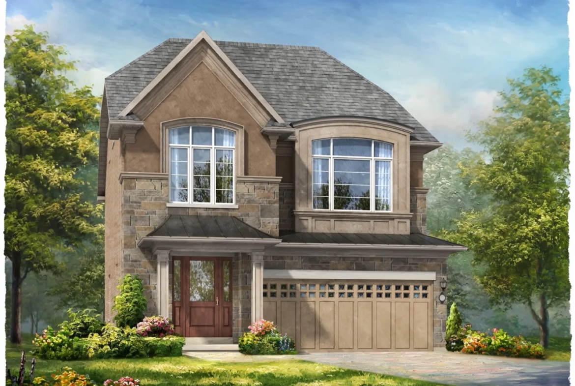 Ivy Rouge Oakville by Rosehaven Homes - 35ft Harrington Single Detached Home Rendering