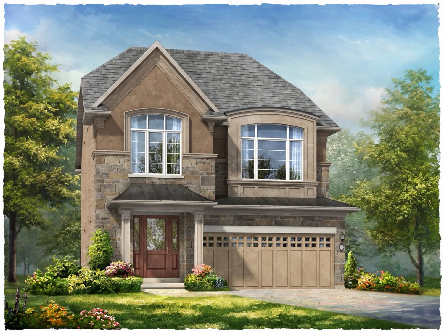 Ivy Rouge Oakville by Rosehaven Homes - 35ft Harrington Single Detached Home Rendering