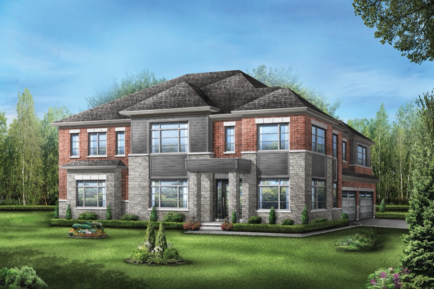 Ivy Rouge Oakville by Starlane Homes – 41ft Marquis 12 Single Detached Exterior Rendering Ivy Rouge Oakville by Starlane Homes - 41ft Marquis 12 Single Detached Exterior Rendering
