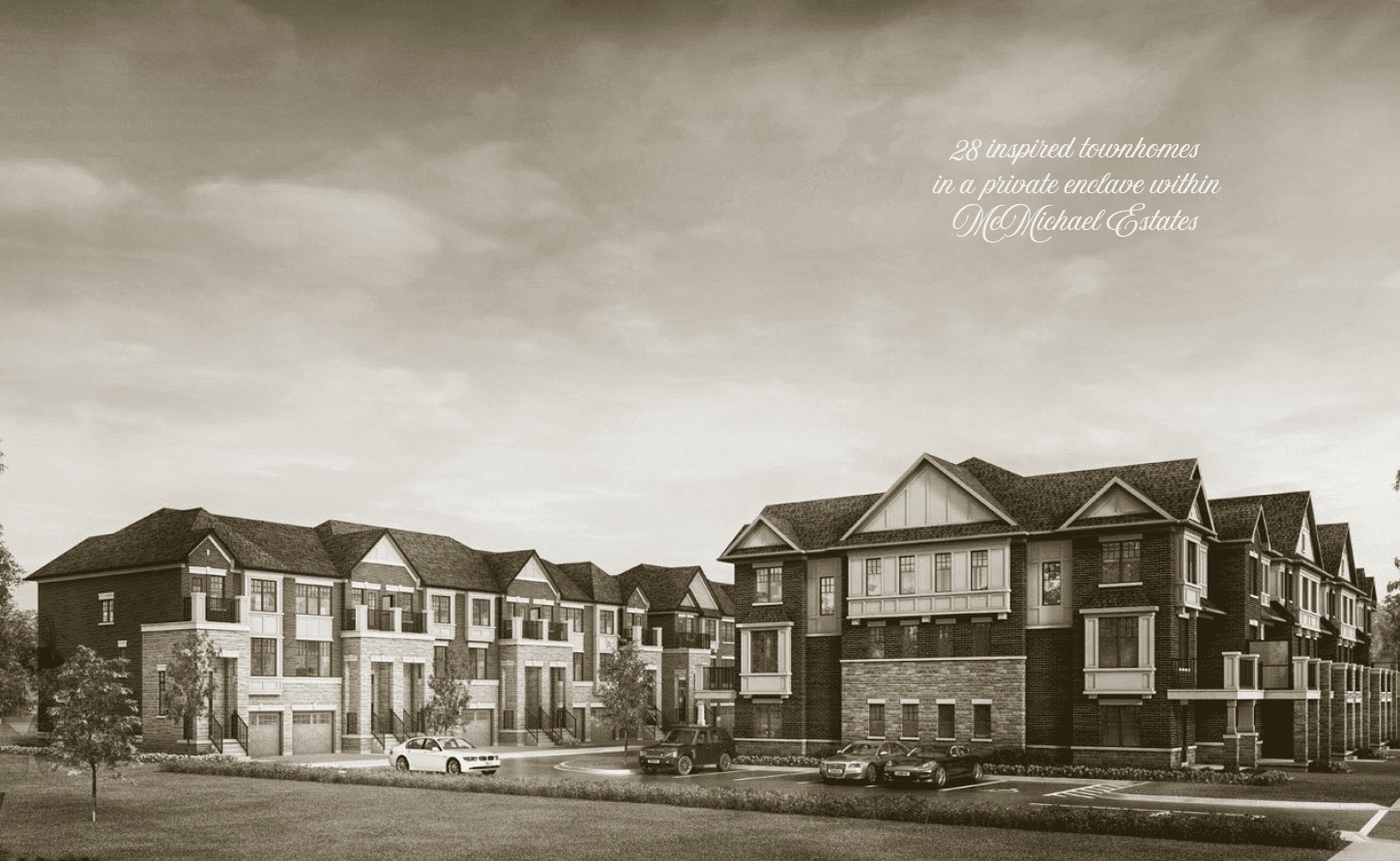McMichael Estates Townhomes Hero Exterior Rendering