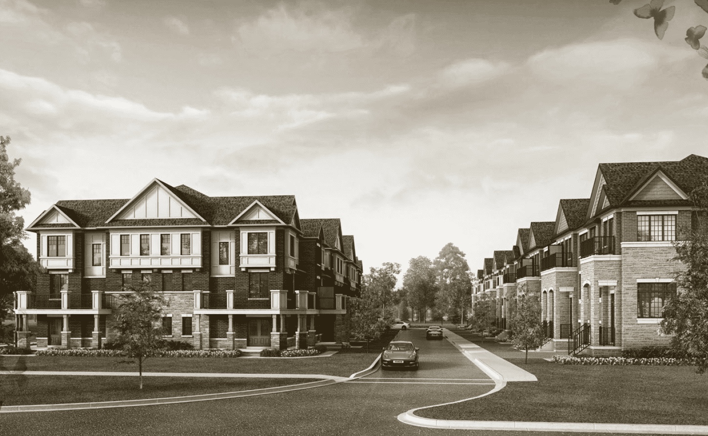 McMichael Estates Townhomes Streetscape Rendering
