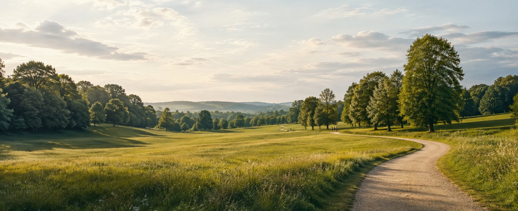 Scenic meadowlands and natural greenspace setting at North Hill Bolton